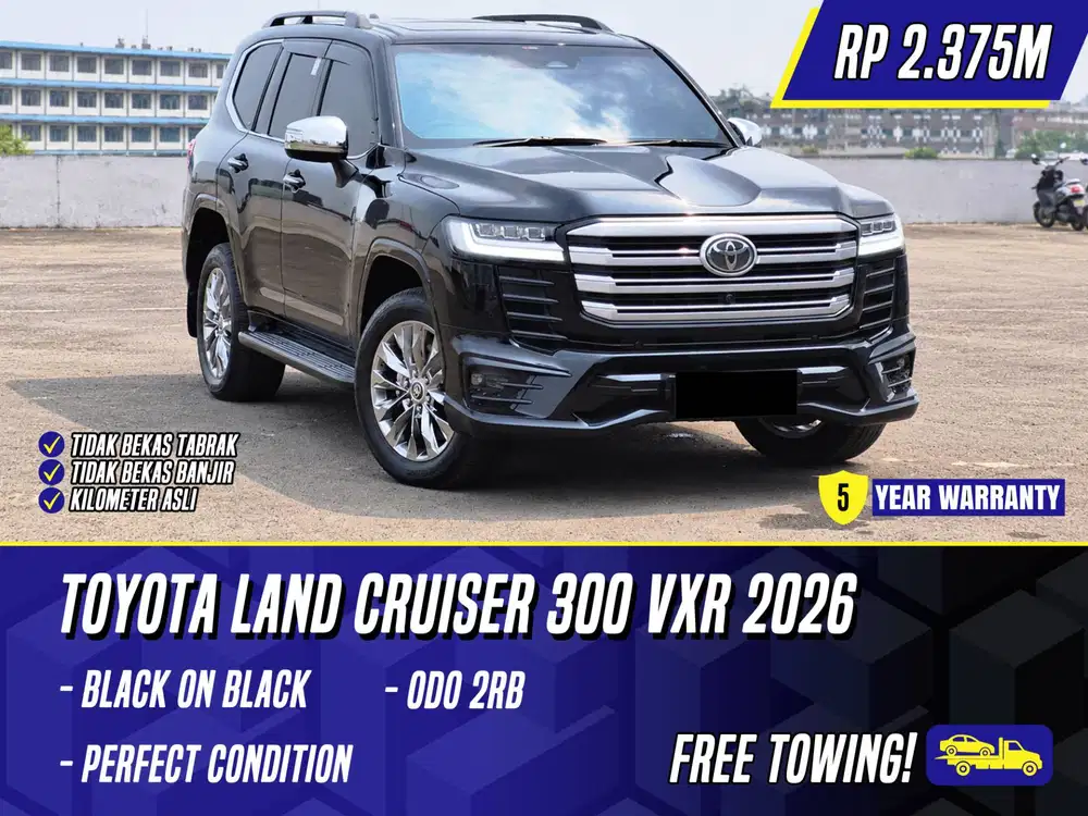 Toyota Land Cruiser 300 VXR 2026 NIK 2025 Black Hitam LC LC300 300VXR