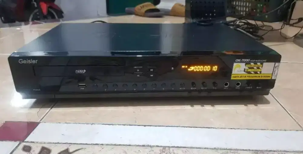 Mesin karaoke geisler ok7000 mulus dan normal