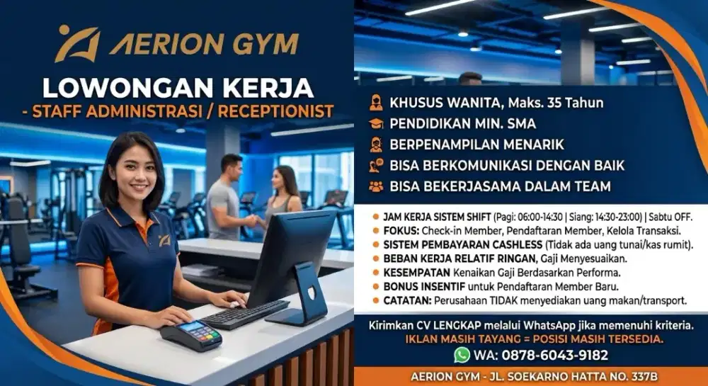 Dicari pekerja wanita