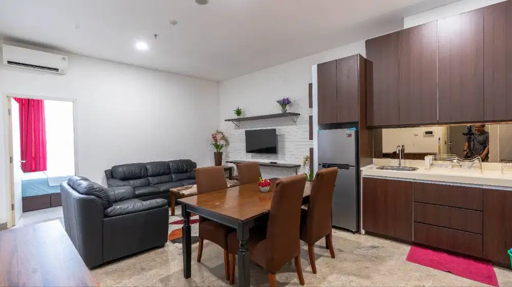 Disewakan Apartemen Skandinavia 3BR Full Furnished Akses Fasilitas