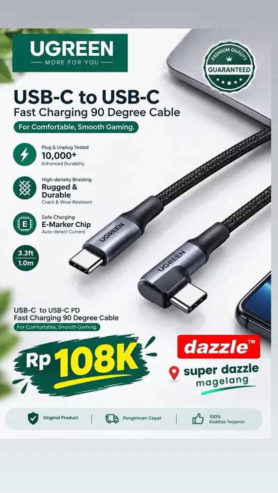 Kd ugreen c to c 100 watt /70643