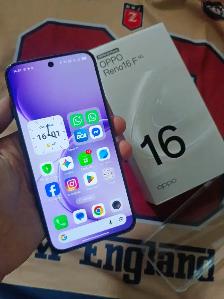 Oppo Reno 16F 5G 8/256Gb baru sebulan