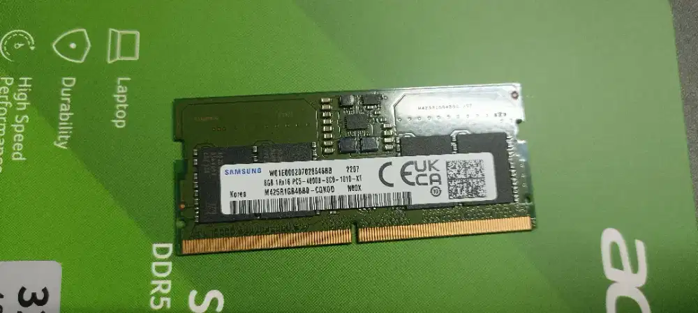 RAM Samsung 8GB DDR5 4800Mhz SO-Dimm