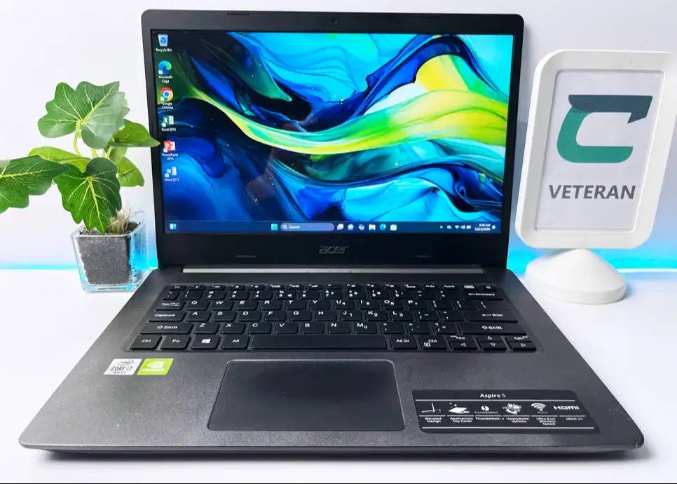 Laptop Acer aspire 5 core i7 generasi 10 dual VGA Nvidia