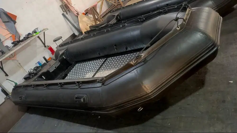 Perahu Karet Hypalon 380 Standar Militer Sertifikat TKDN Garansi 1 Thn