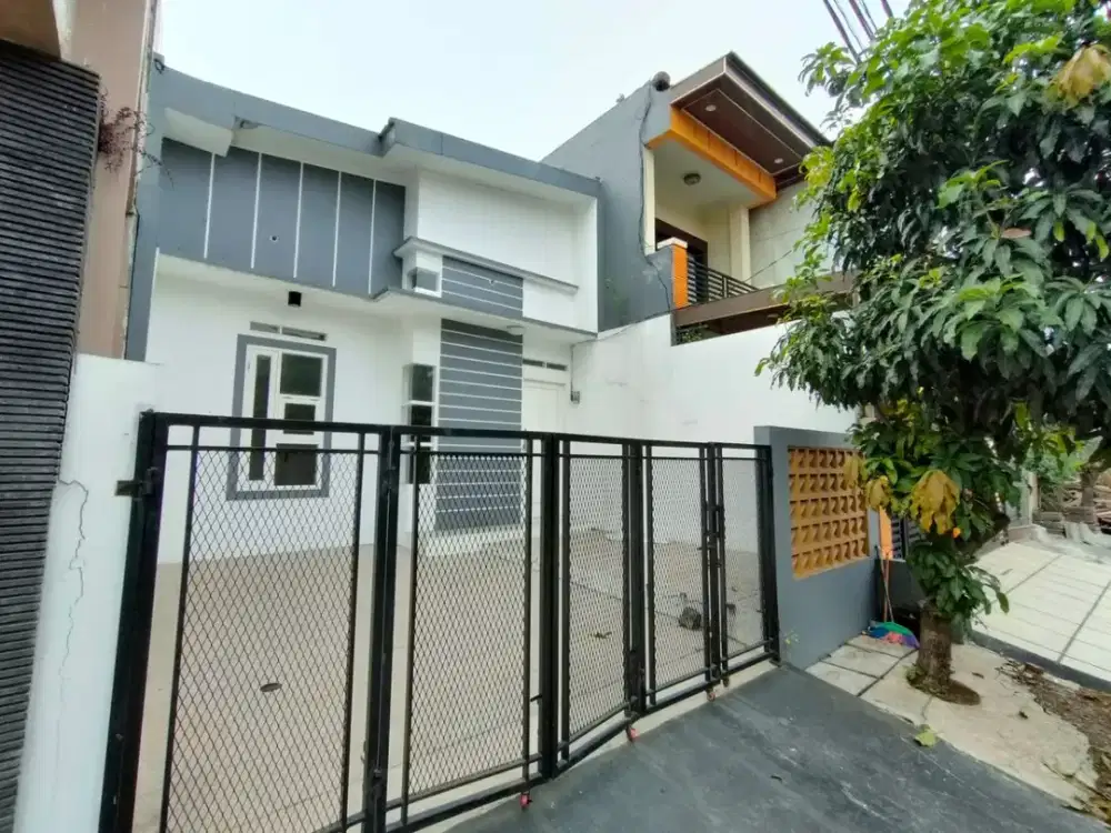 DIJUAL RUMAH MINIMALIS MEZZANINE DI PERUIMAHAN GRAHA HARAPAN BUMYAGARA, MUSTIKAJAYA