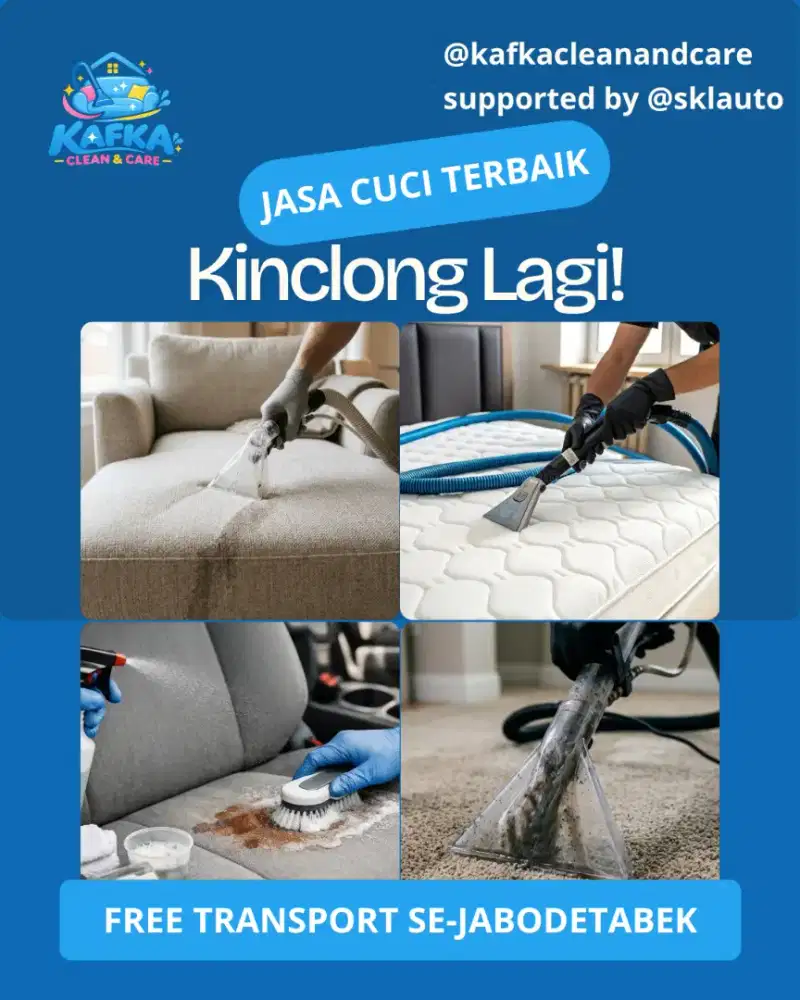 Jasa cuci karpet, springbed, sofa, kursi dll