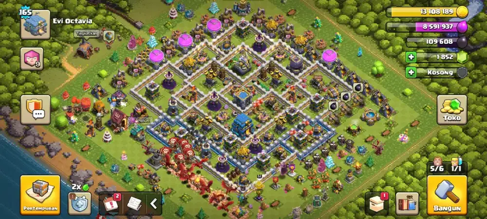 Jual akun COC TH 12 proteksi on Aman bisa ganti email Dan Nama
