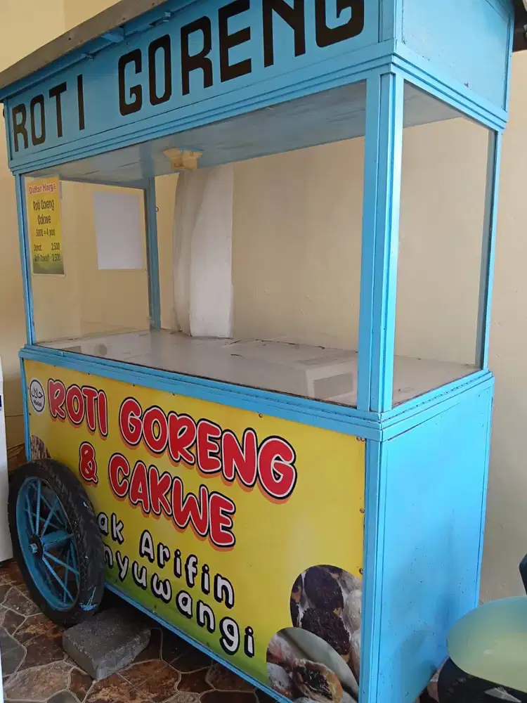 Rombong Kayu Bekas Ukuran 2 x 1 Meter