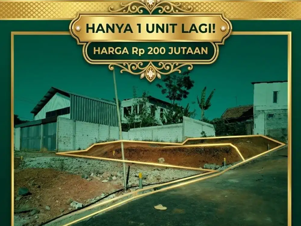 Tanah Kavling Ujungberung hanya 200jutaan stok terbatas