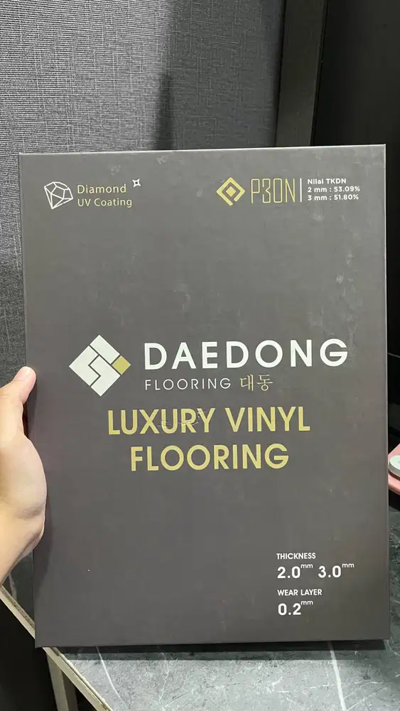 Vinyl Lantai 3mm Motif Kayu | Vinyl Plank Daedong Tebal 3mm