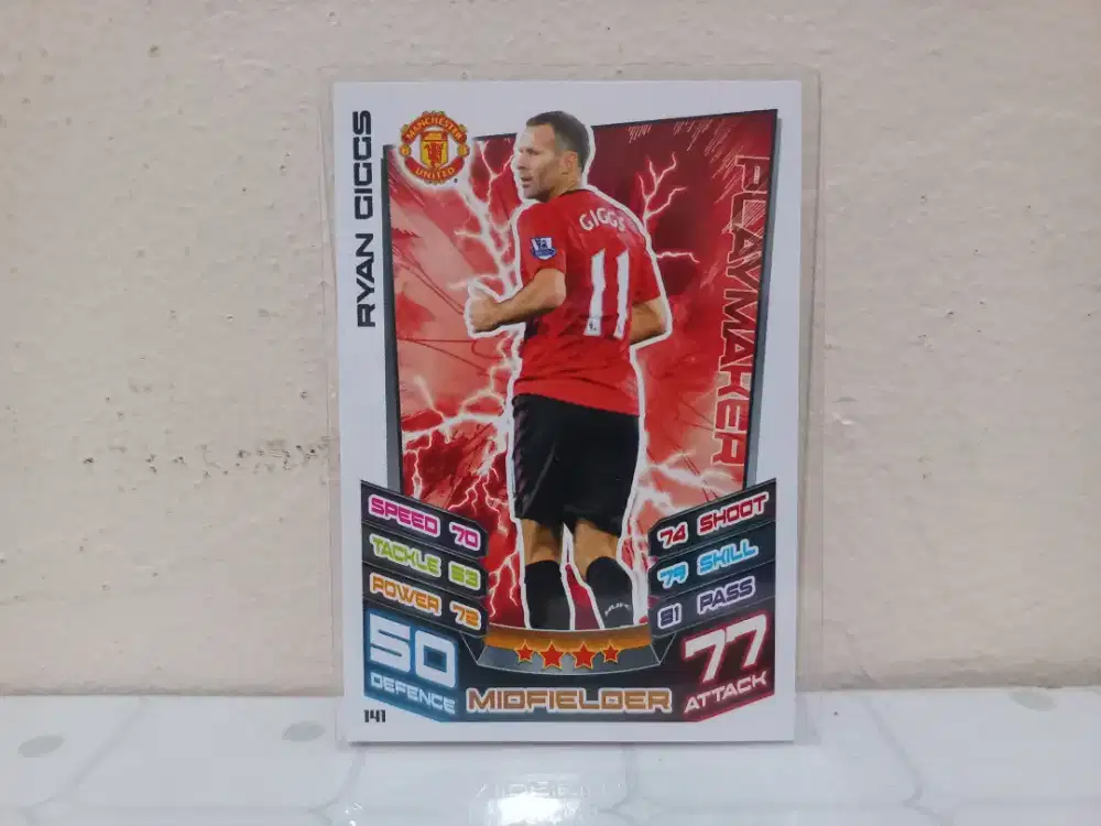 KARTU BOLA TOPPS MATCH ATTAX RYAN GIGGS MU VINTAGE