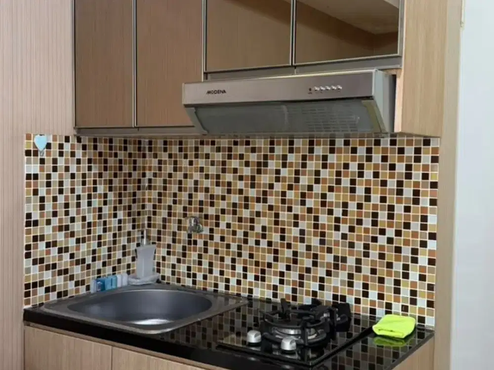 STUDIO FULL FURNISHED TOWER BOUGENVILLE APARTEMEN GREEN PRAMUKA CITY PERTAHUN PUSAT KOTA JAKARTA DEKAT LRT