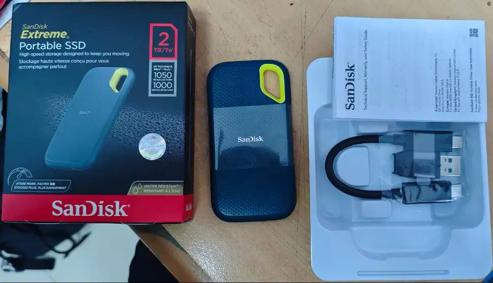 SSD Sandisk Portabel 2 TB Baru