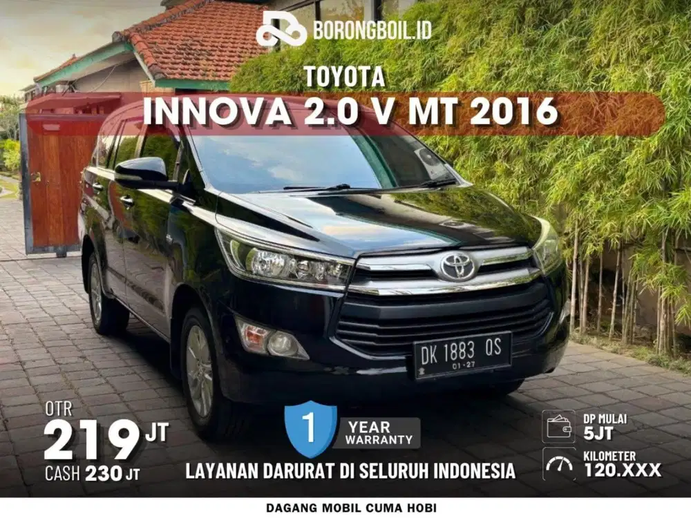 TOYOTA INNOVA  2.0 V MT 2016 Hitam