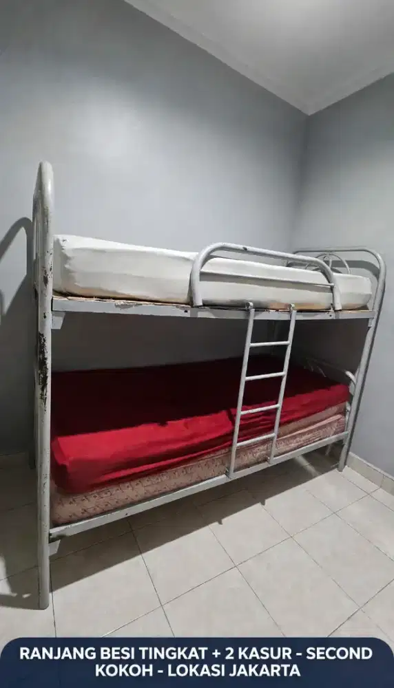 Kasur besi 2 tingkat