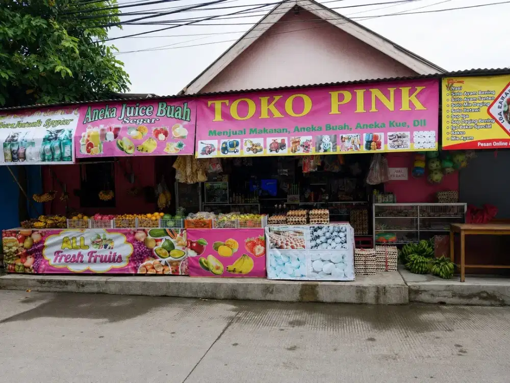Dijual Rumah + Kios di Taman Palem Samping Pasar Talaga Bestari