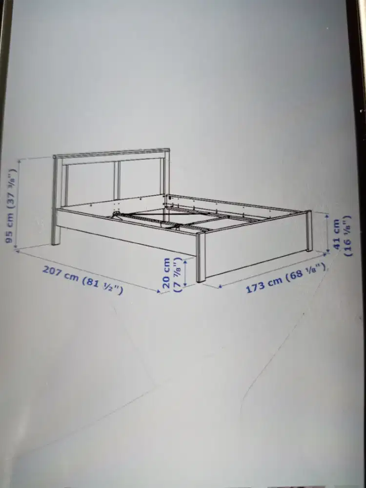Rangka tempat tidur 160x200