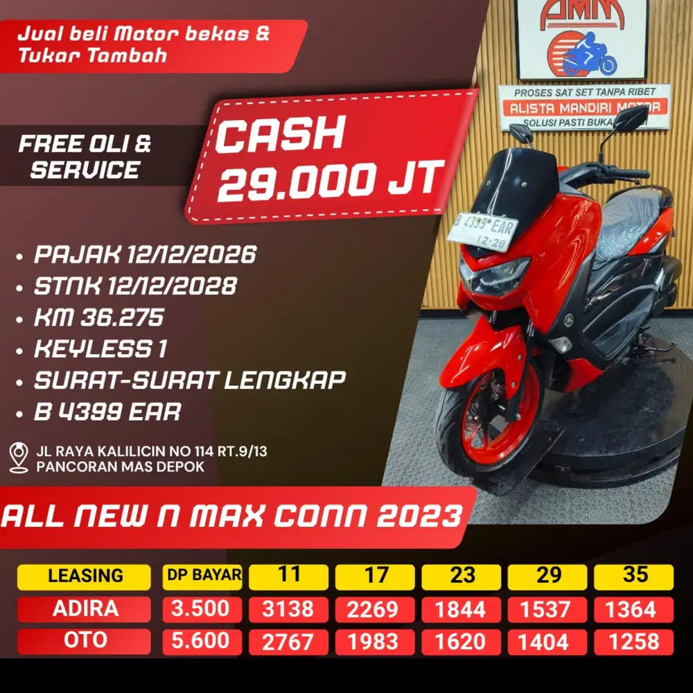 ALL NEW NMAX CONN 2023 PAJAK HIDUP CASH / KREDIT ALISTA