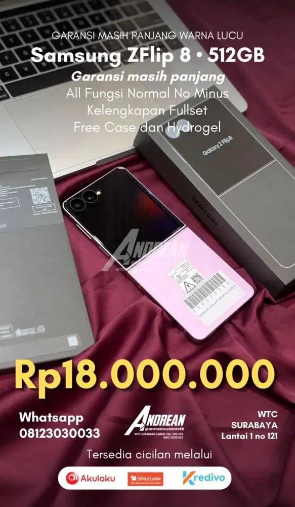 Samsung Z flip 8 512 gb pink