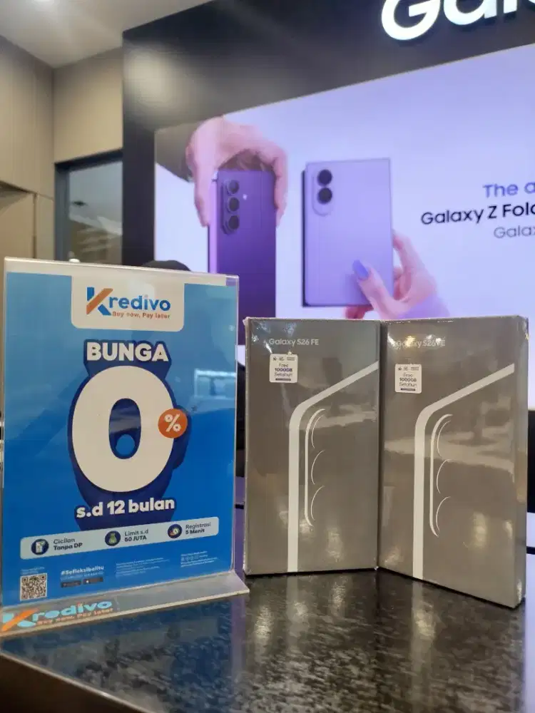 SAMSUNG GALAXY S26 FE BERGARANSI RESMI SYARAT CICILAN CUKUP KTP SAJA