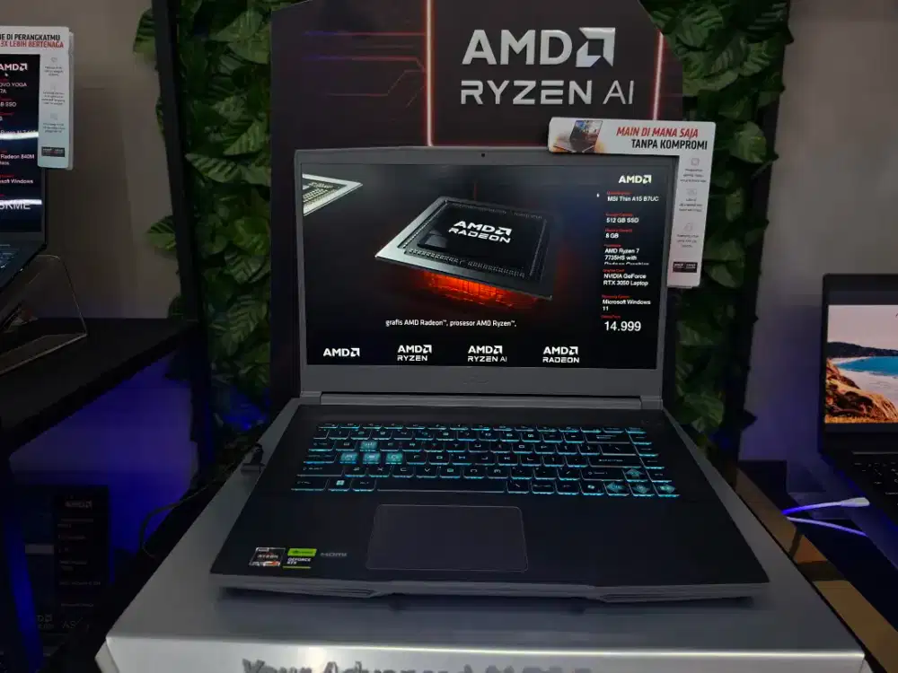 MSI THIN A15 B7UC AMD RYZEN 7 7735HS RTX 3050 8GB/512GB