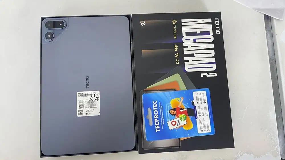 beli tab kredit 0% tanpa dp tecno megapad 2 tercover garansi fisik