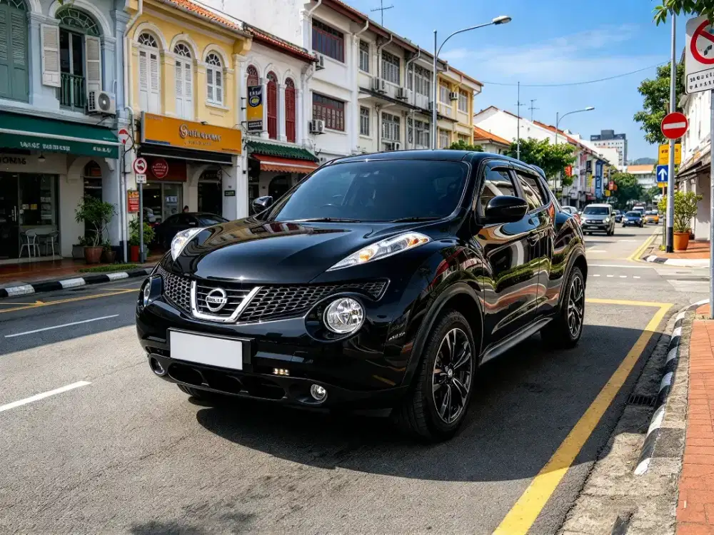 Mobil Nissan Juke hitam matic CVT