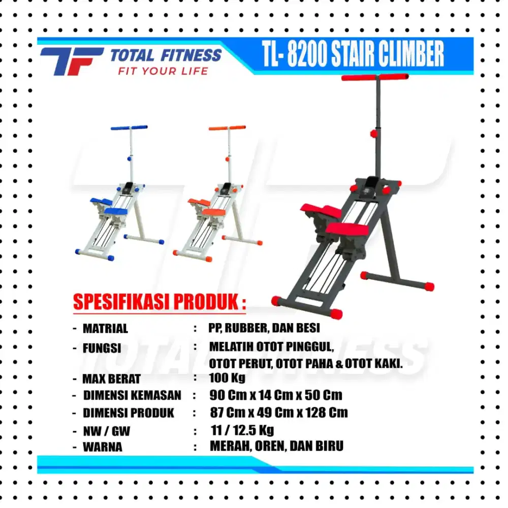 Stair Climber TL-8200 alat kebugaran PLG-996