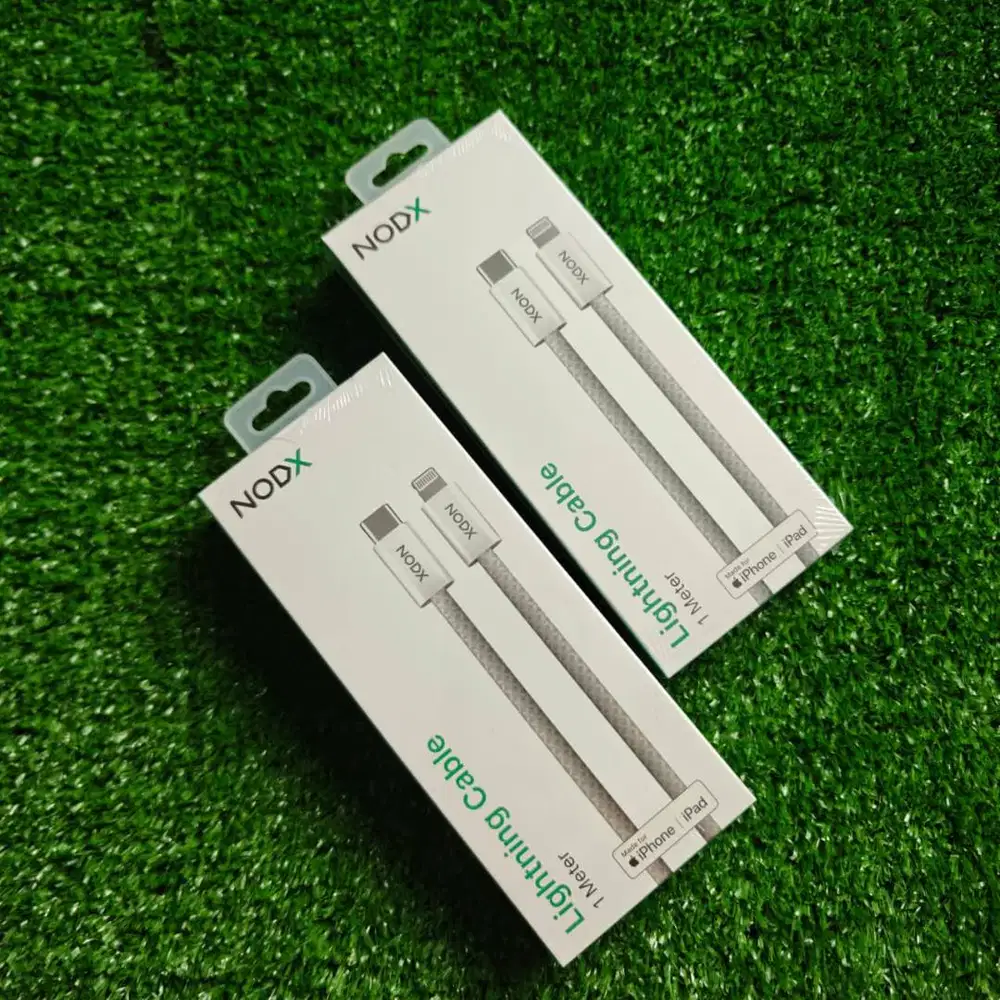 NODX Kabel iPhone USB-C to Lightning Woven braided Cable 1 Meter white