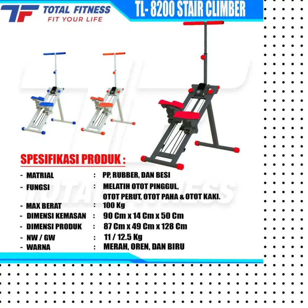 Stair Climber TL-8200 alat kebugaran PLG-996