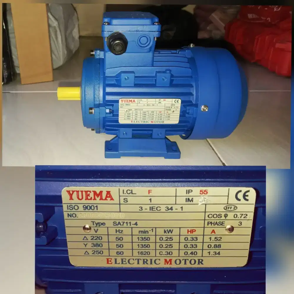 Motor listrik 3 phase Yuema tipe SA711-4