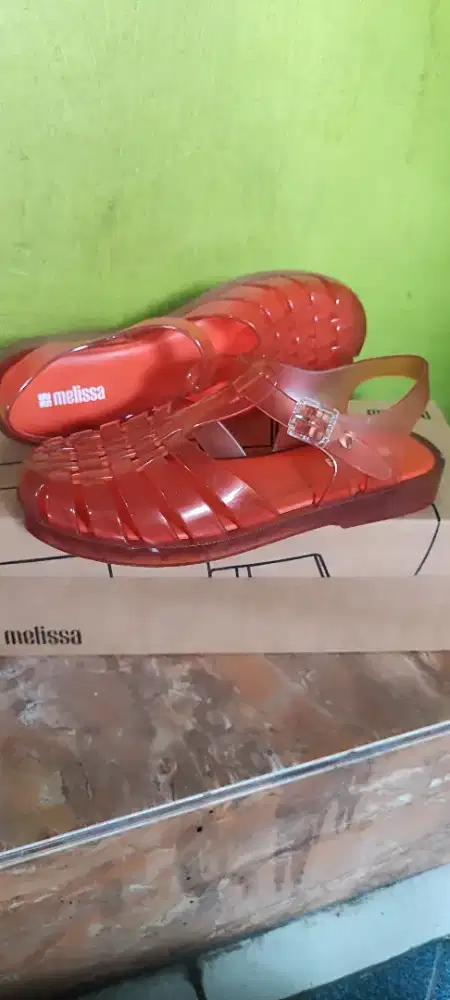 Melissa Possession Ad warna orange Size 37 mulus seperti baru