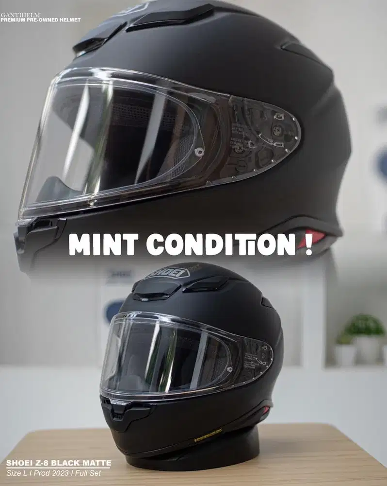SHOEI Z-8 • MATT BLACK
