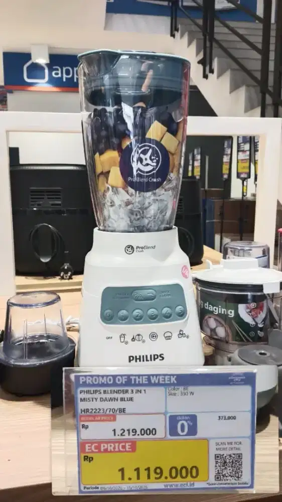Philips Blender 3in1 Misty Dawn Blue