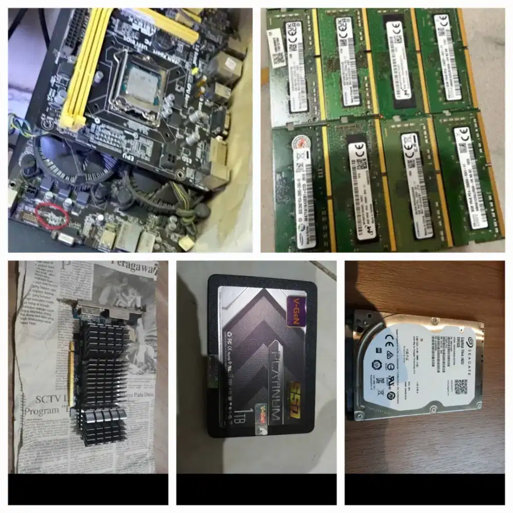 Terima SSD,HDD,RAM,MAINBOARD mati rusak