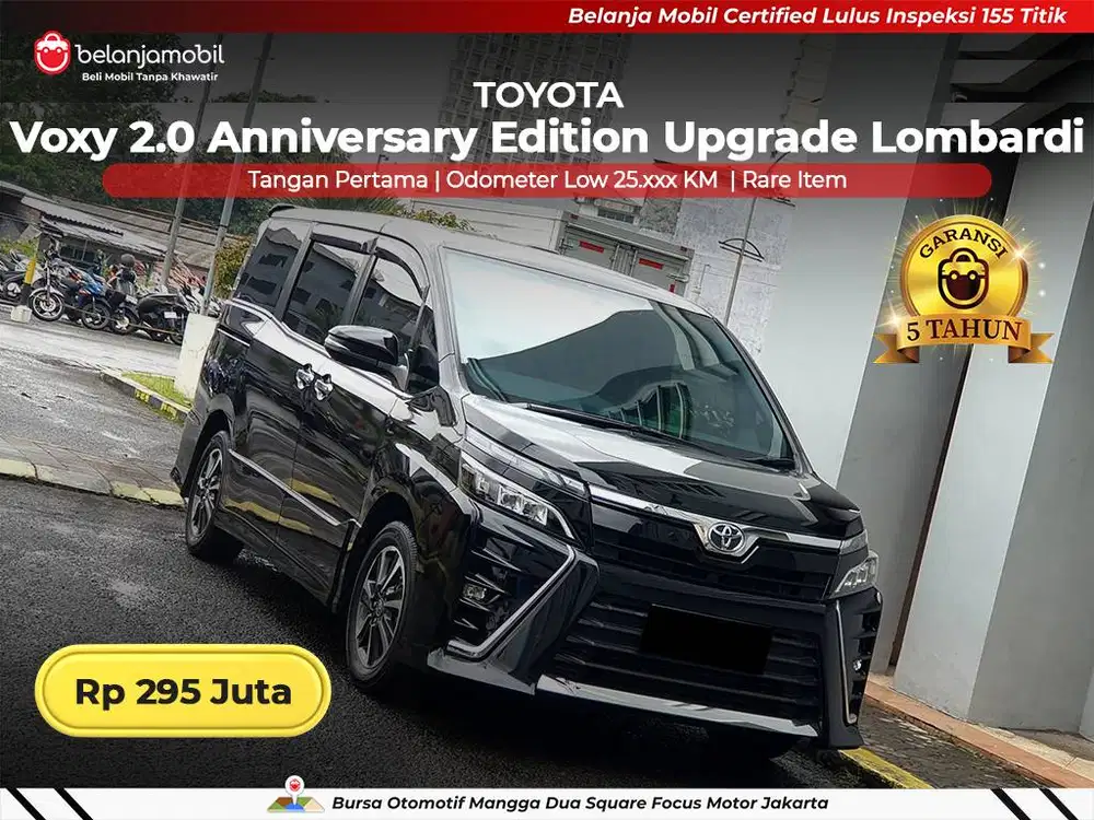 [ GARANSI 5THN LOMBARDI ] Toyota Voxy 2.0 AT Hitam 2020/2021/2022