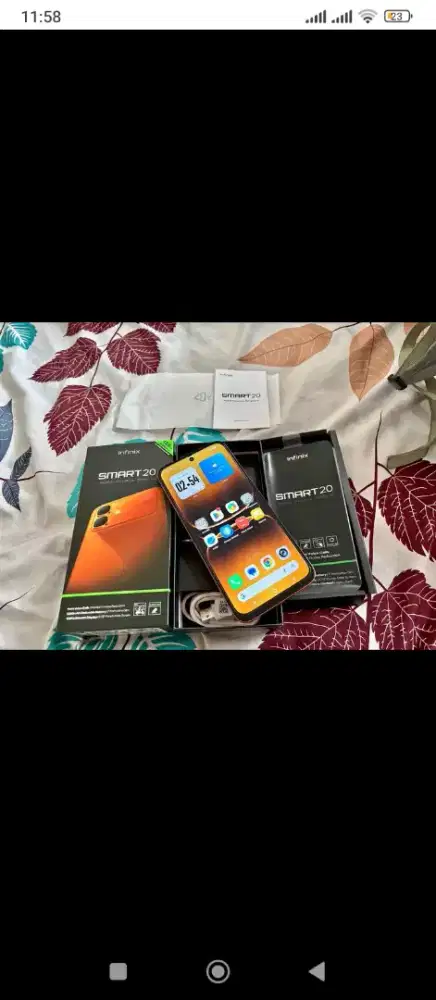 Jual hp Infinix smart 20 baru buka segel doang