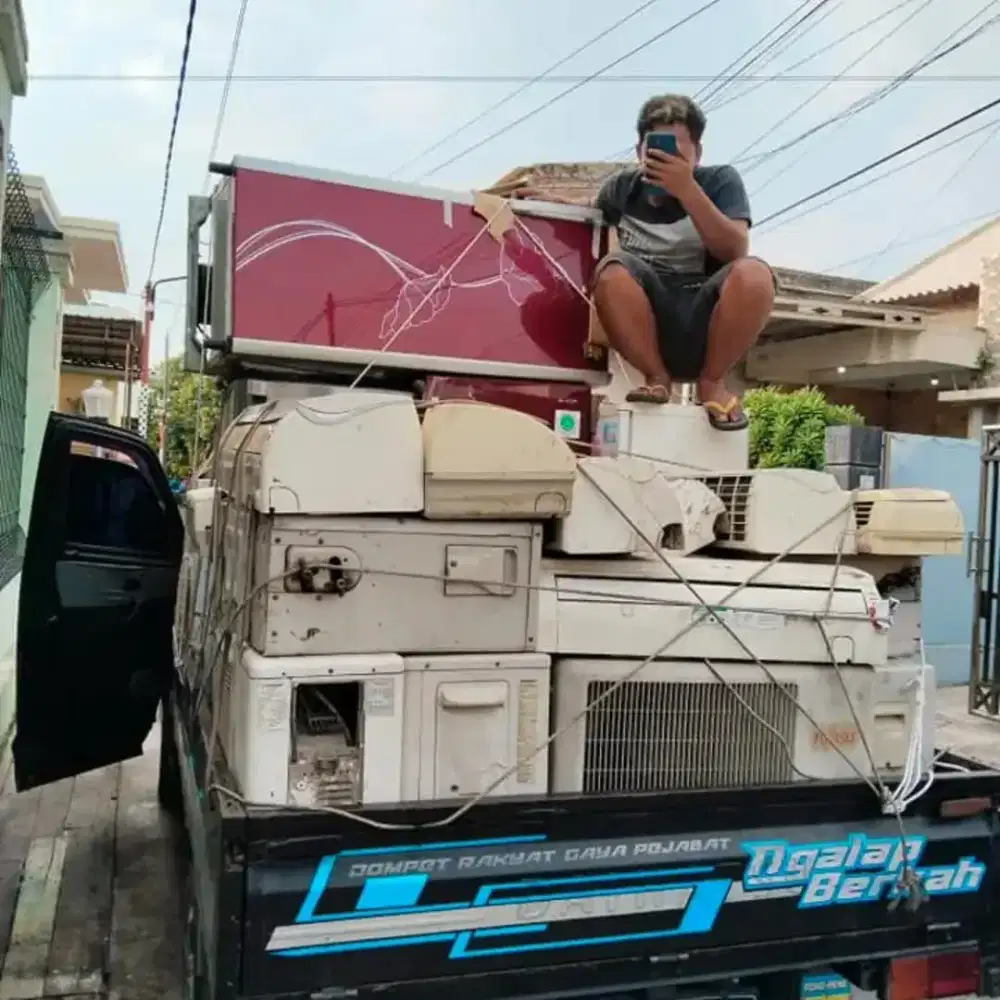Dibeli Rosok Besi Tua Logamlainnya Elektronik Rusak Ac Mesin Mesin dll