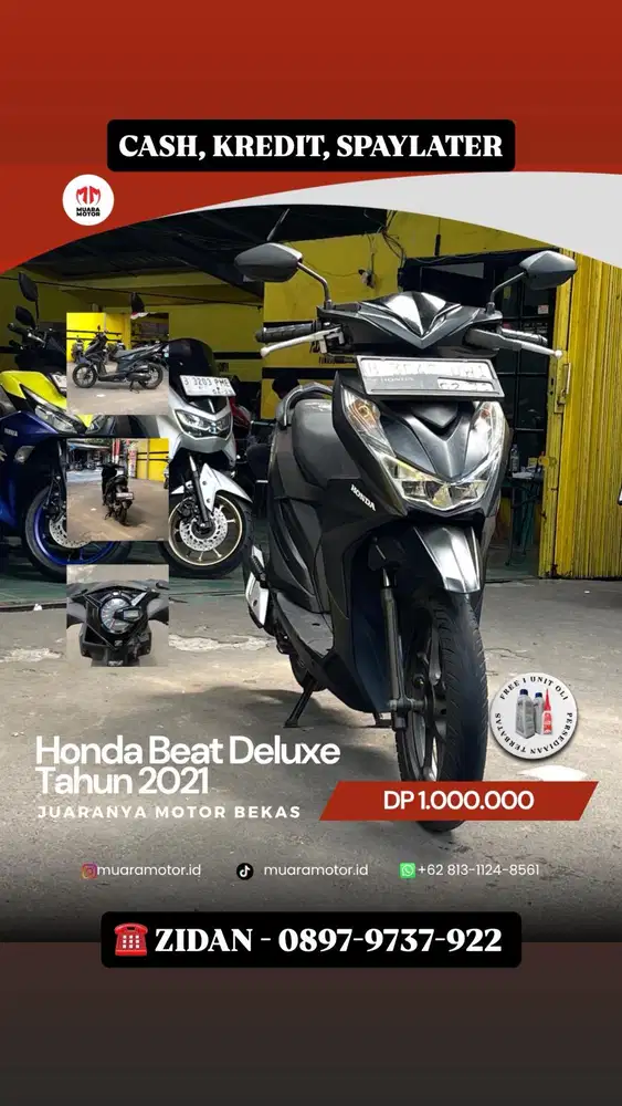 HONDA BEAT DELUXE 2021 TERAWAT !!!
