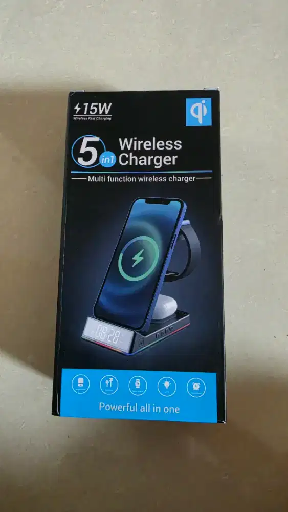 Zola 5 IN 1 Fast Wireless Charger 15W Pad Dock
