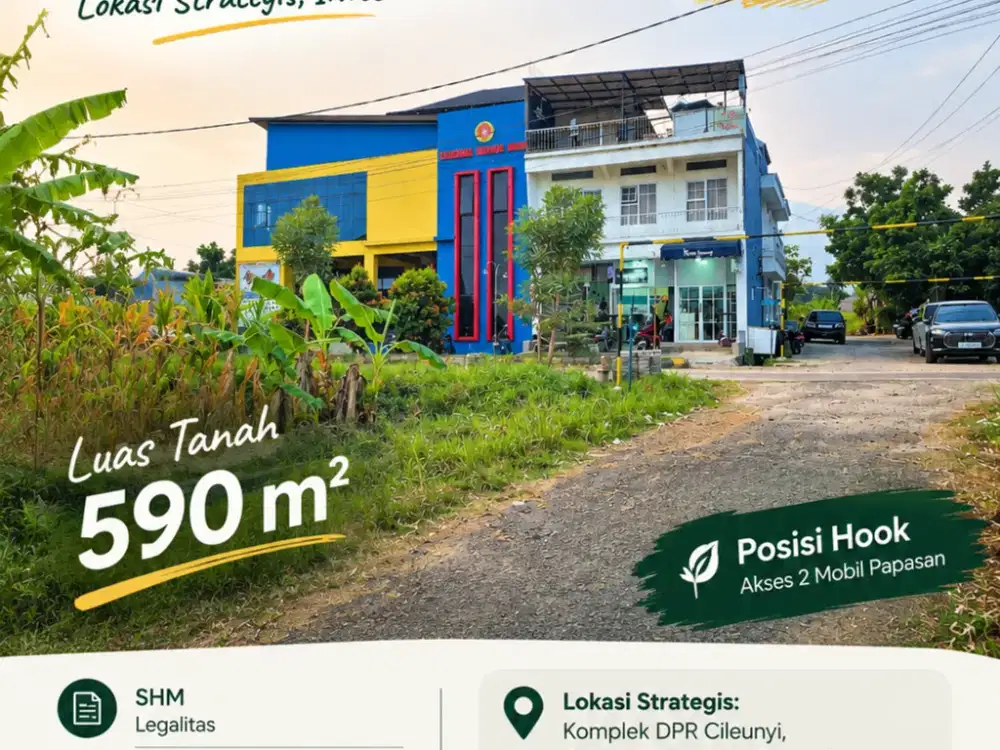 TANAH 590 m² DI KOMPLEK DPR CILEUNYI – SIAP JADI ASET MASA DEPAN!