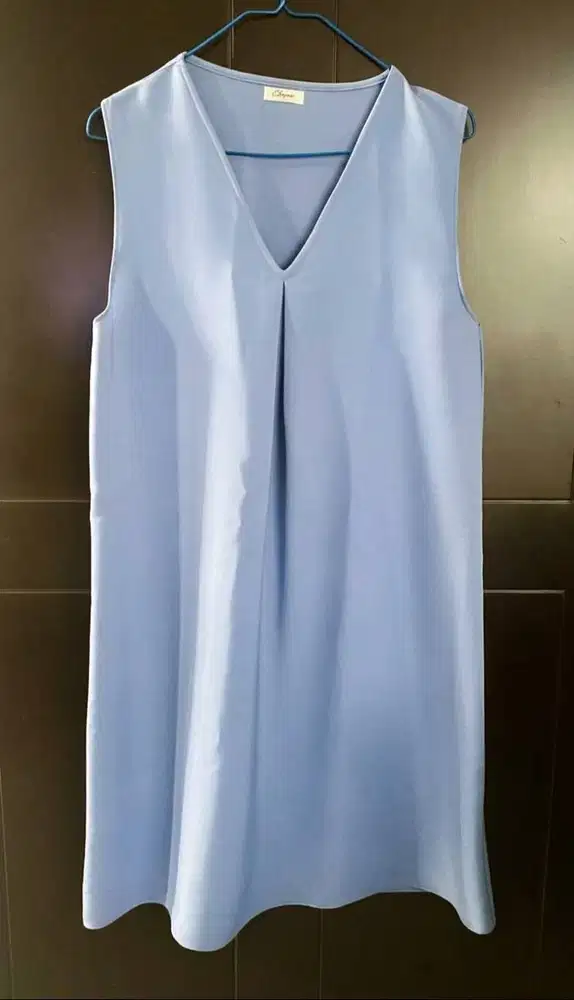 MURAH - DRESS CLEMENCE – BIRU MUDA - PRELOVED LIKE NEW