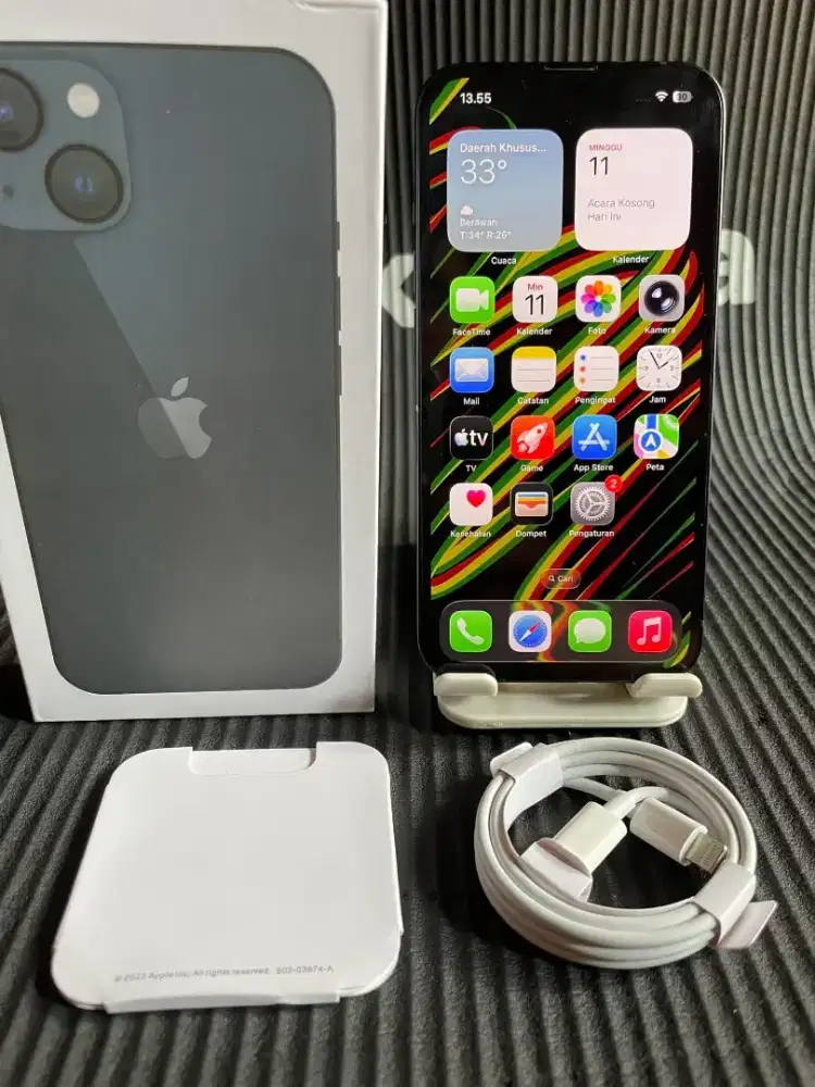 Iphone 13 128gb black inter all operator fulset mulus no minus