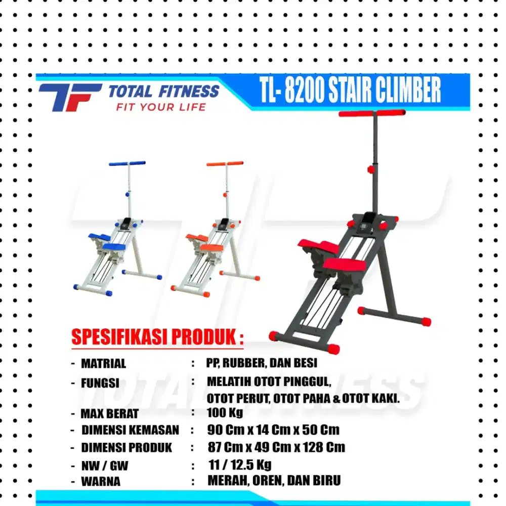 Stair Climber TL-8200 alat kebugaran PLG-996