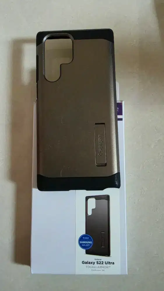 Spigen Case Tough Armor Samsung Galaxy S22 Ultra - Gunmetal