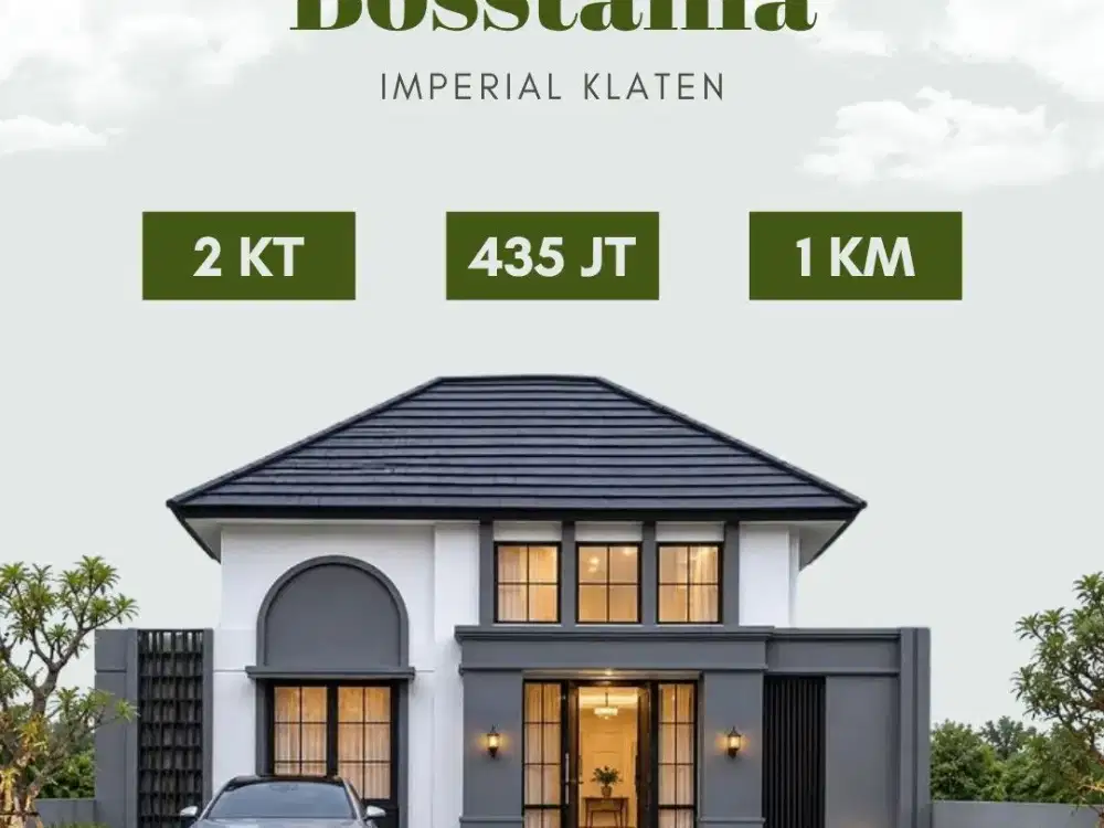 Rumah Tampilan Minimalis American Classic 435 Jt di Jl Mpu Sedah Klaten