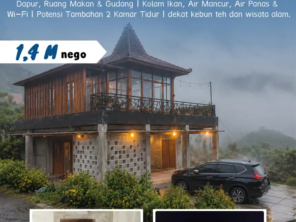 Dijual Villa Eksotis Punyan Resthouse Di Kemuning, Ngargoyoso