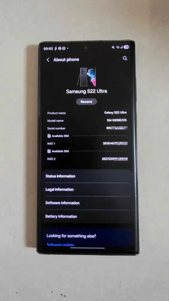Samsung S22 Ultra 12/256 Sein Full Set (samdex recommended)