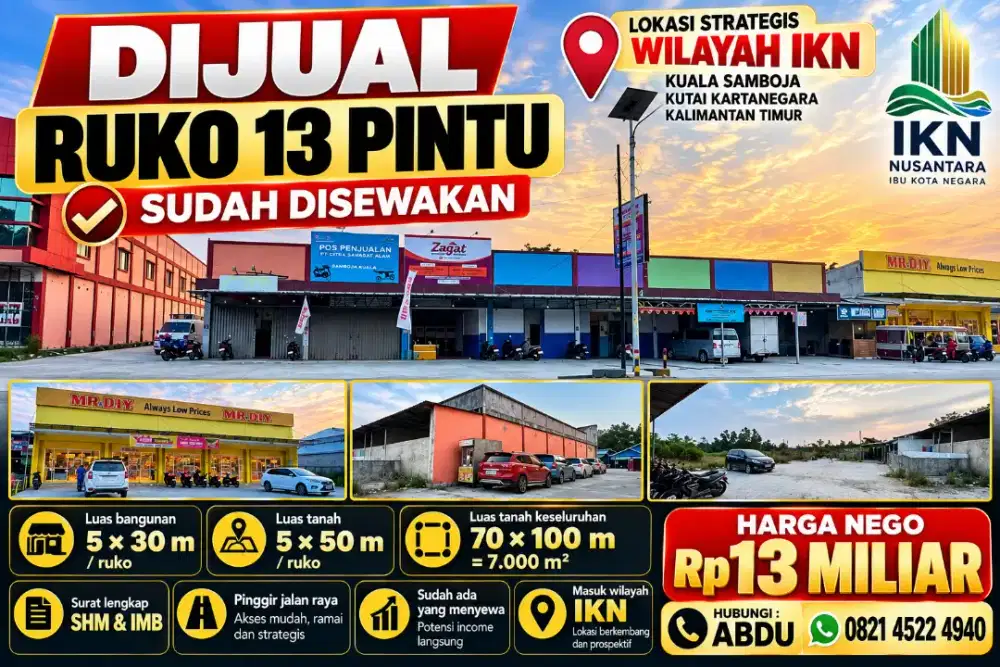 Ruko murah samboja
